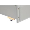 DOMETOUR Twin Size Bed with Headboard, Footboard, Trundle and Three Storage Drawers, Twin Size Pine Wood Bed with Headboard, Footboard,Grey - 3 of 4