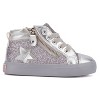 Olivia Miller Girl's Toddler Star High Top Sneakers - 2 of 4