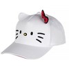 Sanrio Hello Kitty Embroidered Face Whiskers Adult Snapback Hat With 3D Ears And Bow - 3 of 4