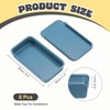Unique Bargains Metal Anti-Oxidation Slide Top Rectangular Tin Containers 8 Pcs - 2 of 4