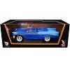 1956 Chevrolet Bel Air Convertible Dark Blue Metallic and Light Blue 1/18 Diecast Model Car by Road Signature - 3 of 4