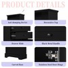 NicBex 68.3 Inch Tall Bathroom Storage Cabinet,Slim Storage Cabinet with 3 Drawers and Adjustable Shelf - 4 of 4