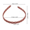 Unique Bargains Women's Classic Elegant Frosted Chain Hairband 5.51"x4.72" 1 Pc - 3 of 4