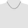 Black Bow Jewelry 4mm 14K White Gold Solid Flat Beveled Curb Chain Necklace - 2 of 4