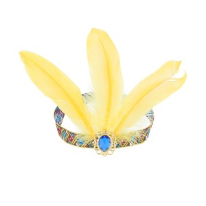 Unique Bargains Women's Feather Elastic Band Headband 1 Pc - 1 of 4