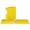 Davis Group 6pk 1.5" Premium Economy Round Ring Binders Yellow: Hard Cover, 275 Sheet Capacity, 2 Pockets, Polypropylene - 2 of 4