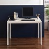 Vynxaria Harry Contemporary Wood & Metal Computer Desk in Oak - Durable & Eco-Friendly Design - 2 of 4
