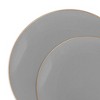 Smarty Had A Party Gray with Gold Organic Round Disposable Plastic Dinnerware Value Set (120 Dinner Plates and 120 Salad Plates) - image 2 of 3