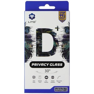 LITO D+ Privacy Glass Screen Protector for iPhone 14 Pro Max - Privacy (2 Pack) - 1 of 1