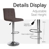 NicBex Counter Height Bar Stools Set of 2,Swivel Bar Stools with Square Cushion,Adjustable Height Foot Stool for Living Room,Kitchen,Cafe - 4 of 4