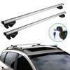 iMountek Aluminum Roof Rack Cross Bars for Cars, 176lbs Max Load, Fits Vehicles with Raised Side Rails Silver 122CM Length - 4 of 4