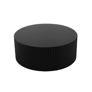 WhizMax Sleek and Modern Round Coffee Table with Eye-Catching Relief Design - 1 of 4