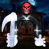 Joyfy 10 FT Halloween Inflatable Outdoor Decoration, Giant Grim Reaper Archway with LEDs for Halloween Party Outdoor Yard Garden Lawn Party Decoration - 4 of 4