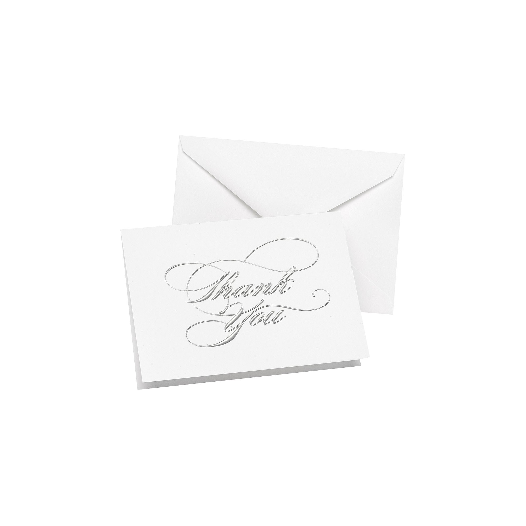 Wedding Thank You Cards (50ct) - Silver