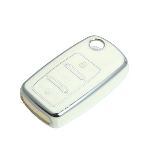 Unique Bargains Silicone Car Smart Key Fob Case Cover for VW Jetta Tiguan Passat Polo 1 Pc - 1 of 4