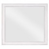 Royal Hampton 42 Inch Wall Mirror, Molded Sleek Wood Frame, White - 2 of 4