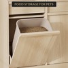 Tilt Out Trash Can Cabinet, Hidden Garbage Bin Storage with Pet Proof Design, Waste Bin Concealer Organizer for Kitchen, Pantry, Dining & Living Room - 4 of 4