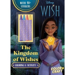 Disney Wish: The Kingdom of Wishes Color & Craft - (Color & Activity with Crayons) by  Grace Baranowski (Paperback) - 1 of 4