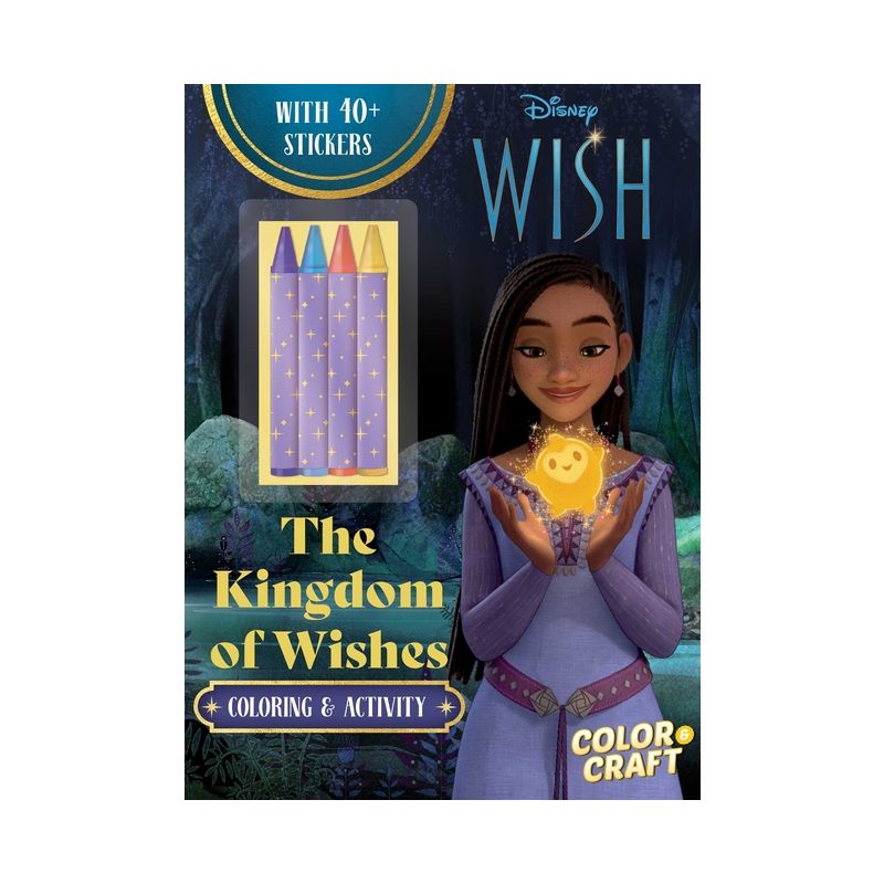 Disney Wish: The Kingdom of Wishes Color and Craft - (Color & Activity with Crayons) by  Grace Baranowski (Paperback), 1 of 6