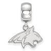 Black Bow Jewelry Sterling Silver Montana State Bobcats NCAA Bead Charm - 2 of 4