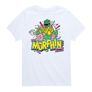 Boys' - Power Rangers - Morphin Time Green Short Sleeve Graphic T-Shirt - 1 of 4