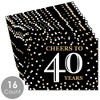 Big Dot of Happiness Adult 40th Birthday - Gold - Party Table Decorations - Birthday Party Placemats - Set of 16 - 3 of 4