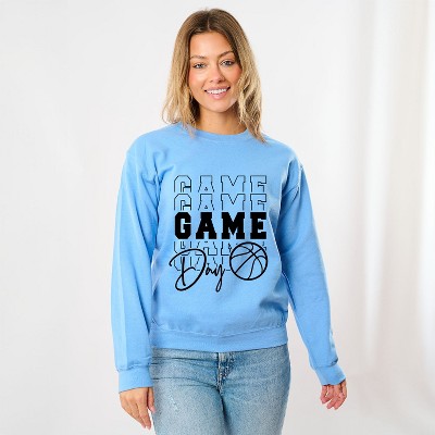 Simply Sage Market Women's Graphic Sweatshirt Game Day Stacked Basketball
