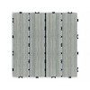 Syemin Carpet Tiles Composite Patio Deck Tiles DIY Interlocking Decking Tiles Realistic Textured Surface for Backyard, Light Gray, 14.6"*14.6"*20.5" - 3 of 4