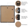Americanflat 20x24 Picture Frame with Polished Plexiglass - Use as 16x20 Frame with Mat or 20x24 Frame Without Mat - Soho Collection - Black - 3 of 4