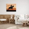 Stupell Industries Cowgirl Sunset Silhouette Southwestern Horse Field Landscape Canvas Wall Art - 2 of 4
