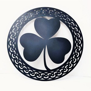 Slickblue Celtic Metal Wall Art – 12" Round Hanging Decor in 8 Irish Designs & 4 Finish Options for Home - 1 of 4
