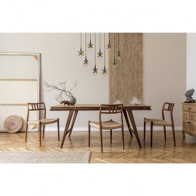 Portinatx Satin Black and Hammered Gold 9-Light Linear Chandelier