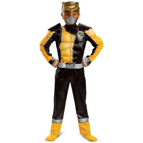 Kids Power Rangers Beast Morpher Gold Ranger Halloween Costume Muscle Jumpsuit Target