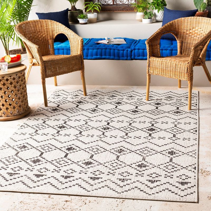 Mark & Day Meppel Rectangle Woven Indoor and Outdoor Area Rugs White, 3 of 10