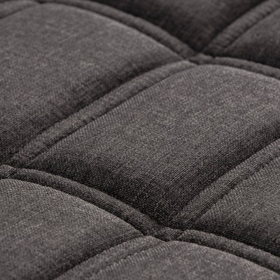 Perry Dark Gray Velvet Tufted Entryway Bench with Storage