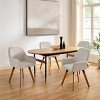 Art Leon Fabric Upholstered Swivel Dining Chair, Set of 2 - 4 of 4