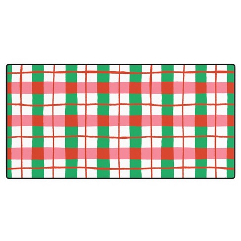 LouBruzzoni Retro Xmas checks Desk Mat - image 1 of 4