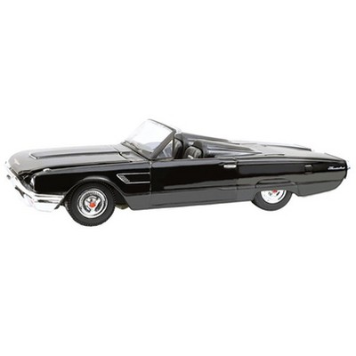1965 Ford Thunderbird with Tonneau Cover Black "Black Bandit" Series 30 1/64 Diecast Model Car by Greenlight