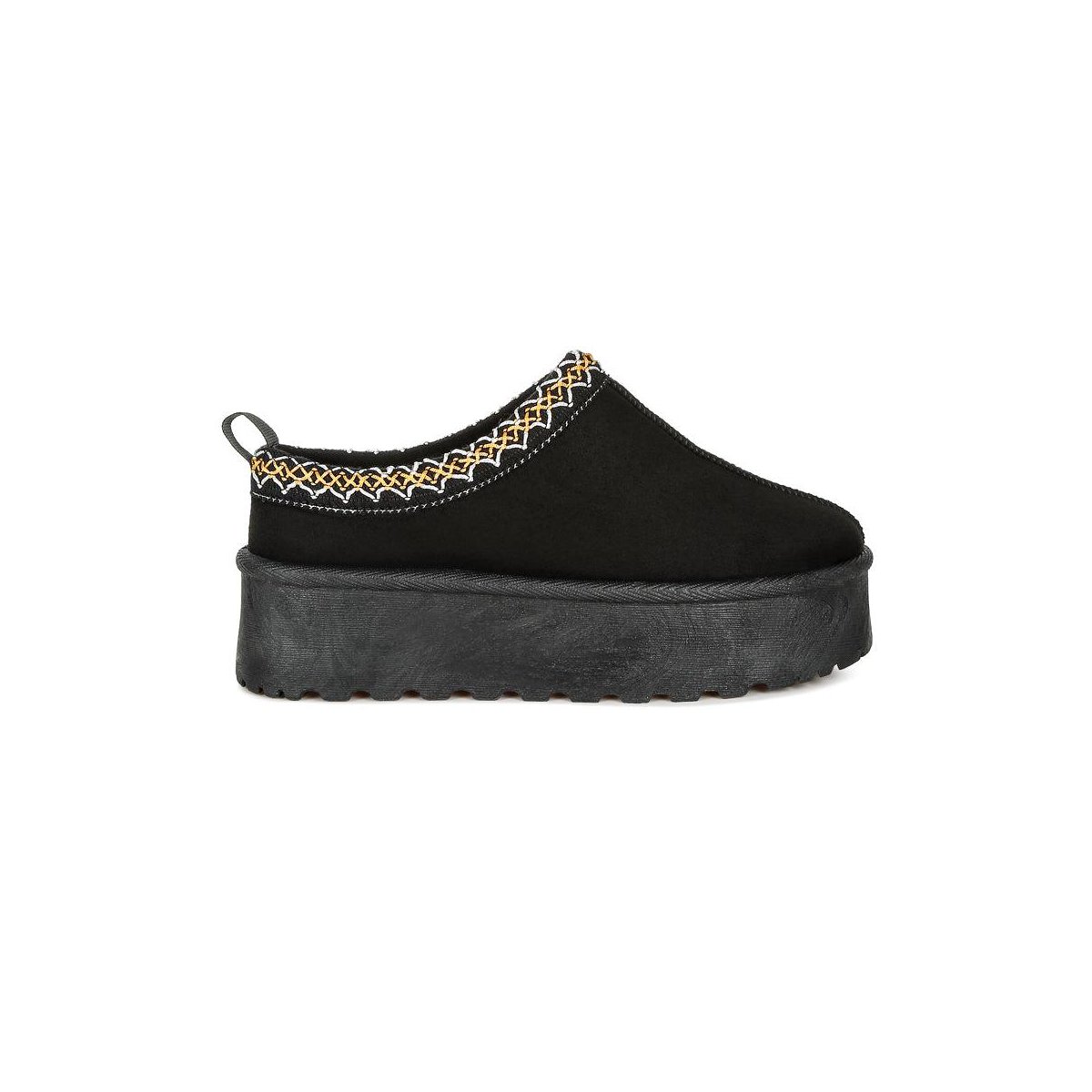 Обувь London Rag Womens Jesters Embroidered Platform Classic Slip-On 8 — фото 2