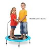 SereneLife 36 Inch Adults Kids Indoor Home Gym Outdoor Sports Exercise Fitness Trampoline with Handlebar and Padded Frame Cover - 4 of 4