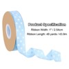 Unique Bargains Wired Edge Craft Embellishments Polka Dot Grosgrain Ribbon 48 Yards - 2 of 4