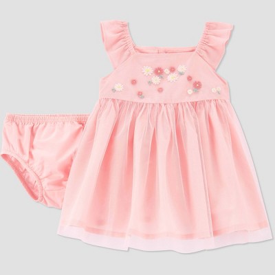 Image of Baby Girls' Floral Tulle Dress - Just One You® made by carter's Pink 6M