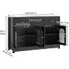Garvee Farmhouse Large Buffet Sideboard Cabinet with 4 Doors 3 Drawers Adjustable Shelves 55 Inch - 2 of 4