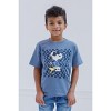 PEANUTS Woodstock Snoopy Charlie Brown Little Boys 3 Pack T-Shirts Blue / Gray / Khaki 7-8 - 4 of 4