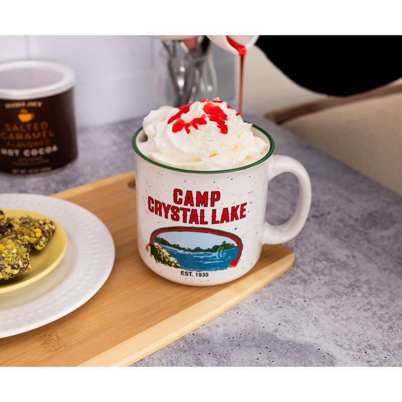 Silver Buffalo Friday the 13th Crystal Lake Ceramic Camper Mug | Holds 20 Ounces, 4 of 7