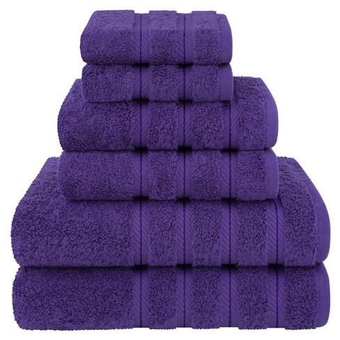 Luxury 100% Cotton Bath Towels - 6 Piece Set, Extra Soft & Fluffy, Hotel Bath  Towel Set - 2 Bathroom Towels, 2 Hand Towels & 2 Washcloths - White 