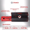 Crunch 3725W Mono block Subwoofer Car Audio Amplifier with Adjustable Crossovers, Bass Remote, LED VU-Meter, QTD Cooling and PWM Power Supply - 4 of 4