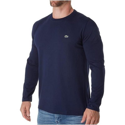 Lacoste Men's Long Sleeve Pima Cotton Crewneck T-Shirt