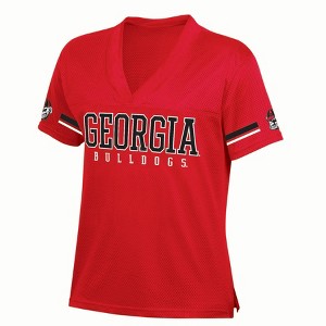 NCAA Georgia Bulldogs Women's White Jersey - 1 of 3