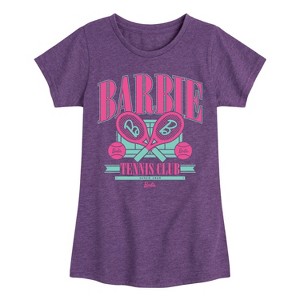 Girls' - Barbie - Barbie Tennis Club Fitted Short Sleeve Graphic T-Shirt - 1 of 4